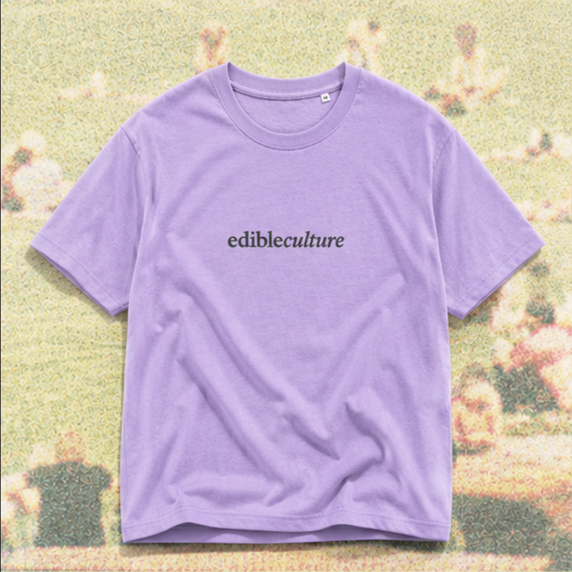 edible culture logo tee - violet