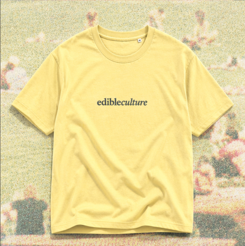 edible culture logo tee - sorbet